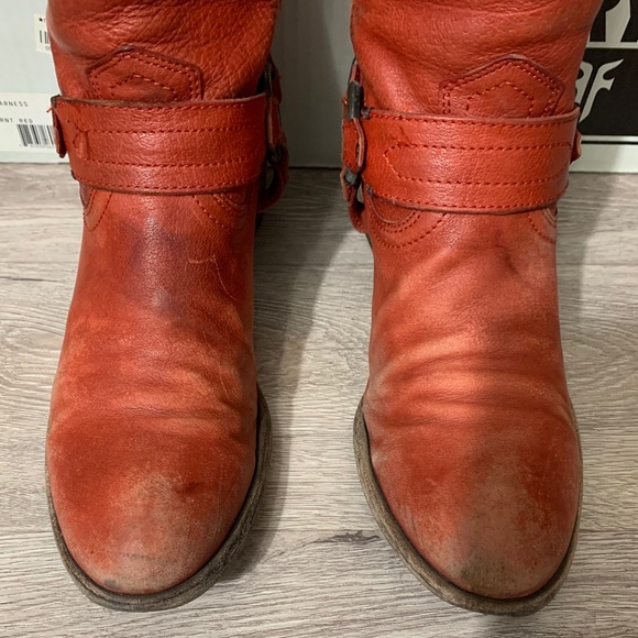 Frye Carson Harness Distressed Boots - Picture 2 of 11